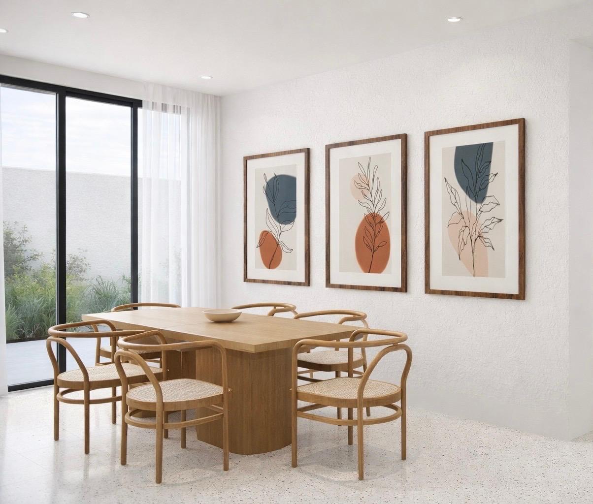 Galu Bungalow — dining and living connection
